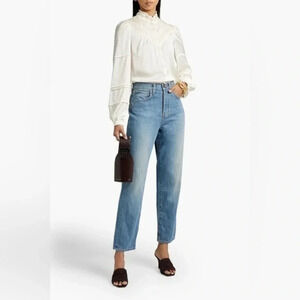 VERONICA BEARD
Blake faded high-rise straight-leg jeans NWT